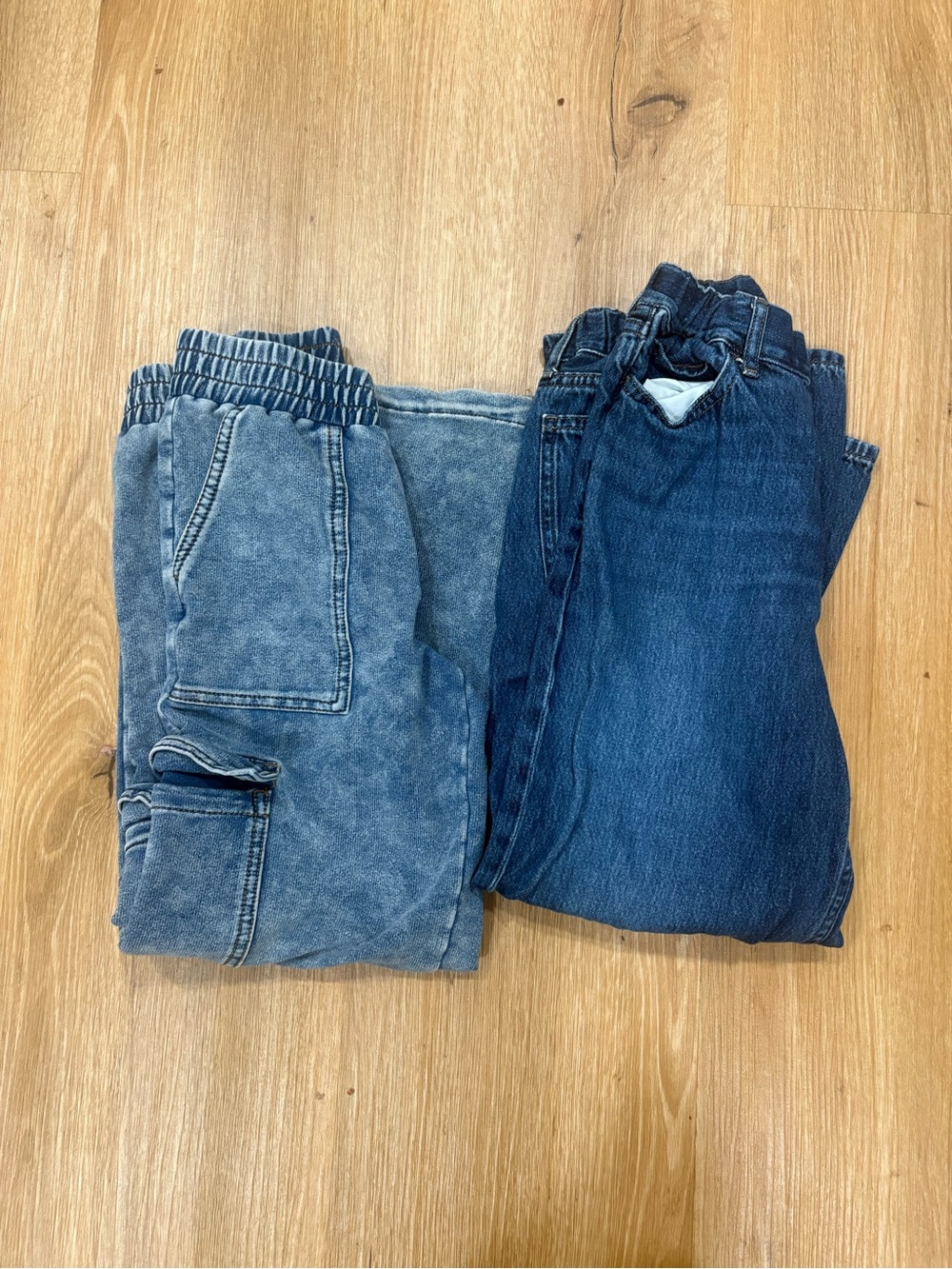 KidsBlue Denim & Washed-Blue wide leg JeansZ bundle of 2. Size 10. Back2school